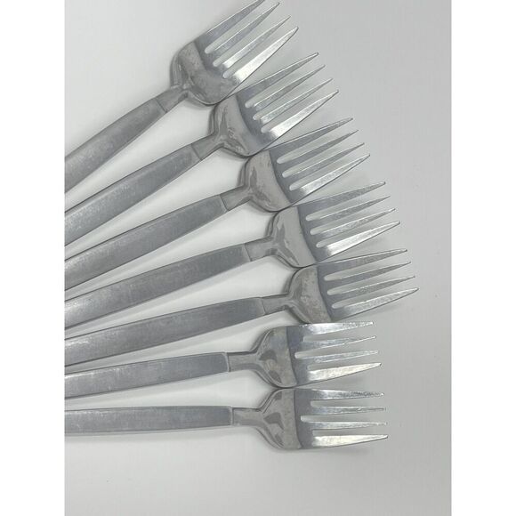 Stanley Roberts ASTRO Stainless Forks MCM Vintage 2 Salad 6.5” 5 Dinner 7 5/8” - Picture 4 of 8